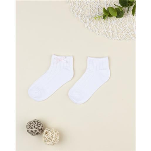 Prénatal calze bimba bianche con fiocco