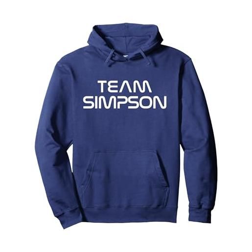 Team Simpson Family Wear simpson family name show support be on team simpson felpa con cappuccio, unisex per adulti, rosa acceso, s