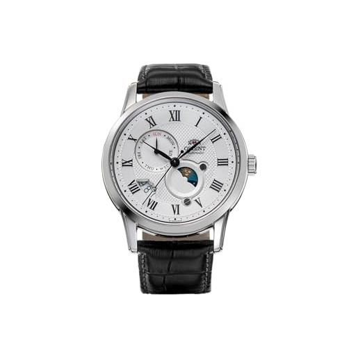 Orient Orologio Uomo Contemporary Sun And Moon Meccanico A Carica Automatica – Acciaio Inox, Quadranti Blu RA-AK0308L10B - 2