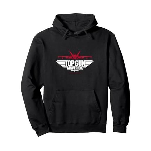 Top Gun maverick jet da combattimento felpa con cappuccio, unisex per adulti, bordeaux, xl