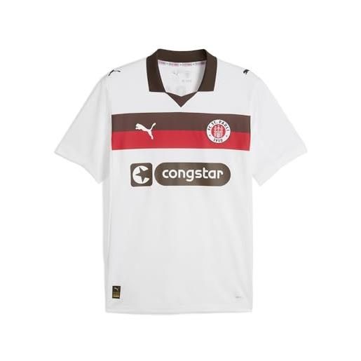 PUMA maglia gara away fc st. Pauli 25/26 da uomo l, white espresso brown
