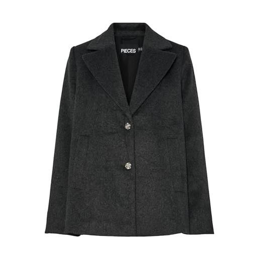 PIECES pcjasmin outerwear blazer, nero, l donna