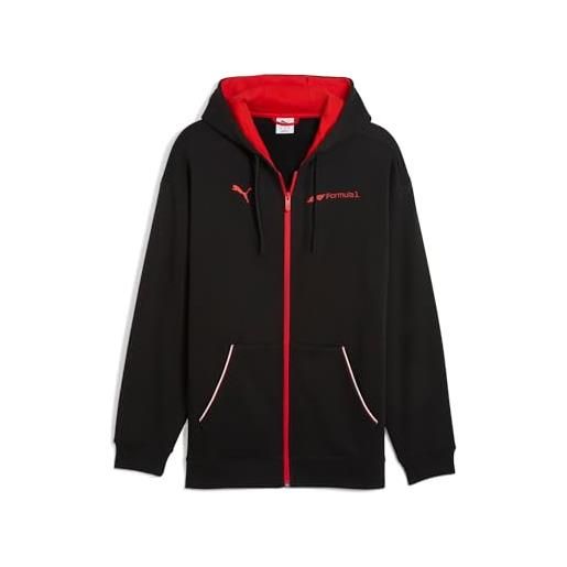 PUMA felpa con cappuccio e zip f1® essential+ da uomo xl, pop red