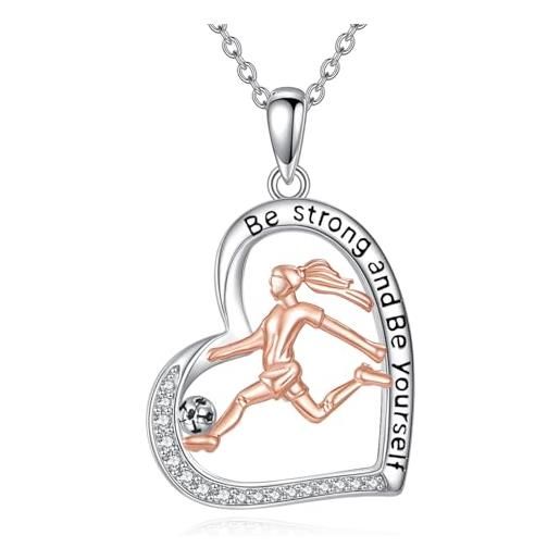 YFN Bracciale Sportivo In Argento 925 Per Donne – Regolabile 7+2 Pollici, Ciondolo Ginnasta, Gioiello Hobby