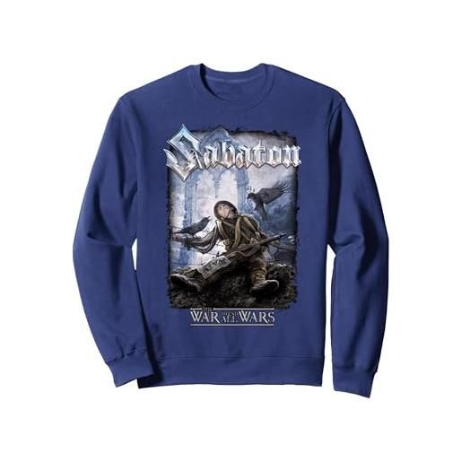 Sabaton the war to end all wars felpa, unisex per adulti, bianco, xxl
