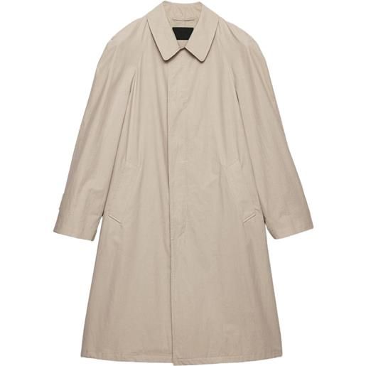 Prada cappotto monopetto - toni neutri