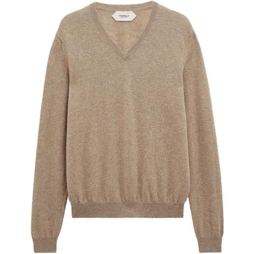 Pringle of Scotland v-neck cashmere sweater - toni neutri