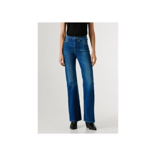 Pepe Jeans per donna. Pl20508054ua jeans a zampa blu willa [3319237], casual, cotone, denim
