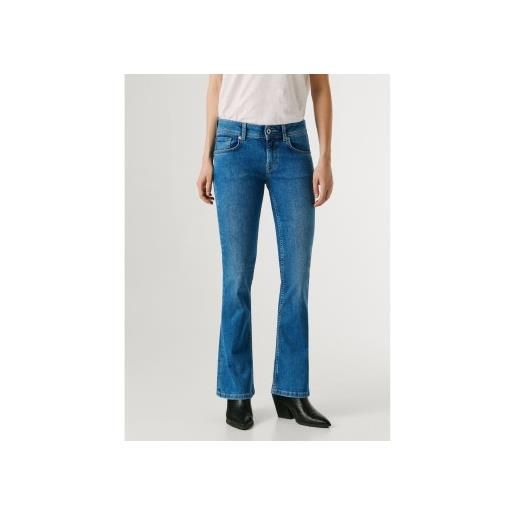 Pepe Jeans per donna. Pl20473664fe jeans a zampa blu pimlico [3317536], casual, cotone, denim