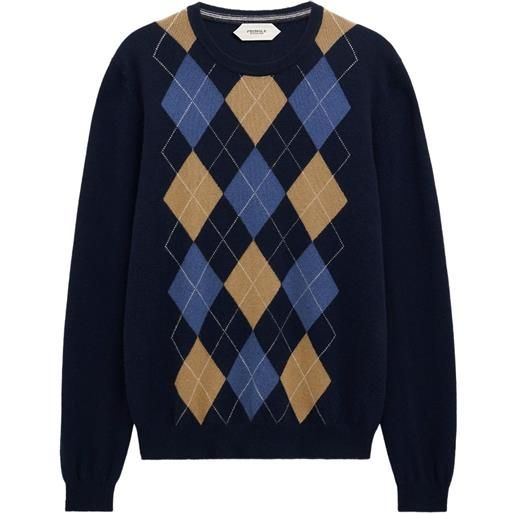 Pringle of Scotland argyle crew-neck sweater - blu