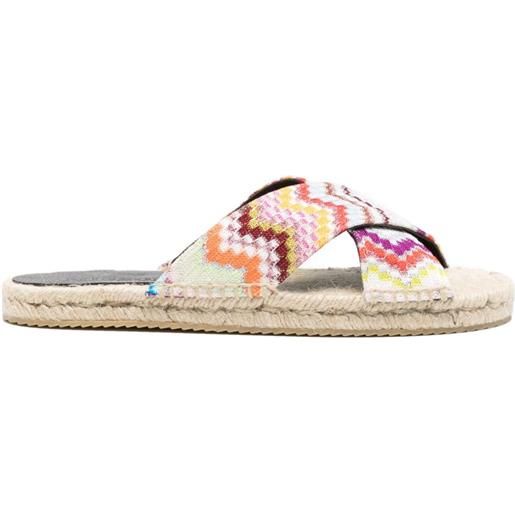 Missoni espadrillas con fasce incrociate - bianco