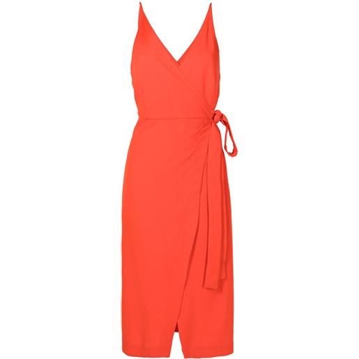 Lenny Niemeyer abito midi a portafoglio - arancione