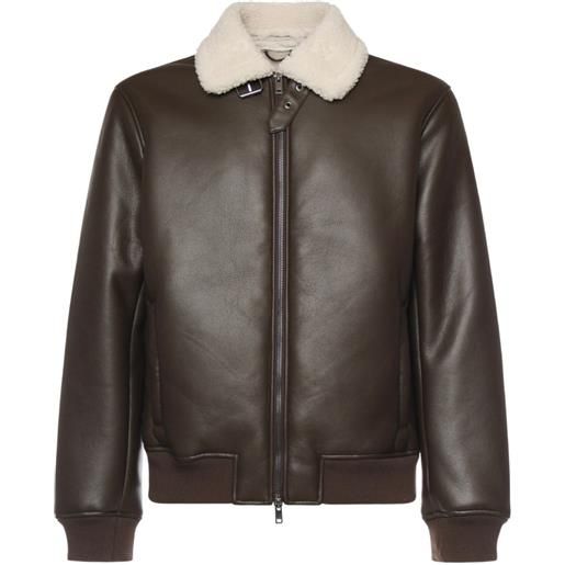 LIU JO giacca con colletto in shearpa - marrone