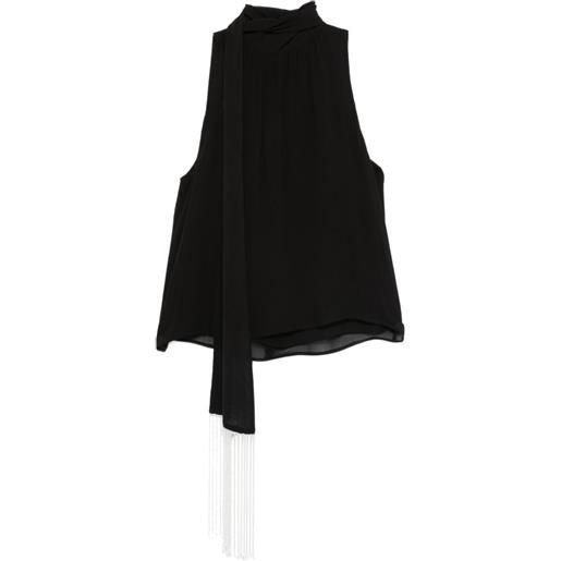 Patrizia Pepe blusa con nodo - nero