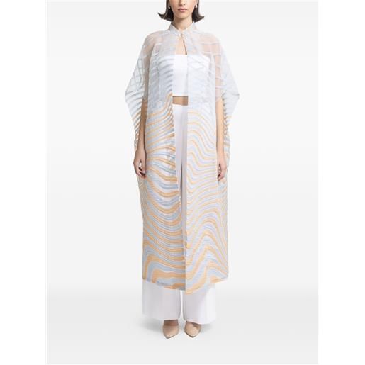 Gemy Maalouf mantella a collo alto - bianco