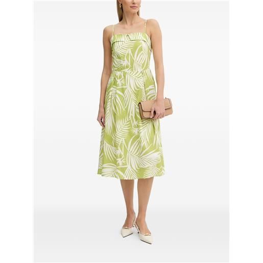 FRACOMINA abito midi a fiori - verde