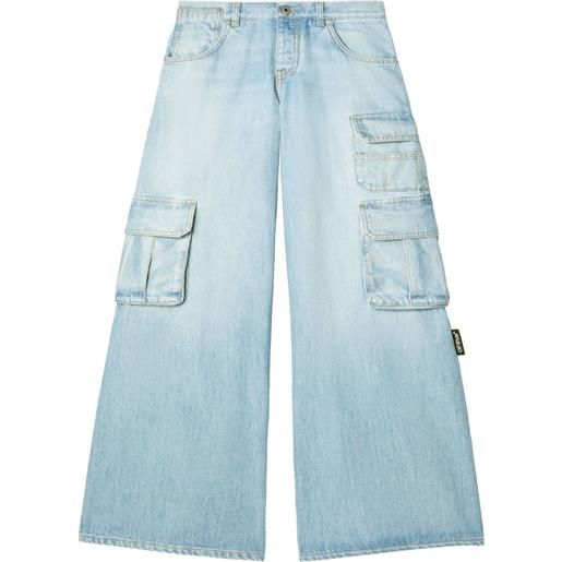 Off-White jeans a gamba ampia - blu