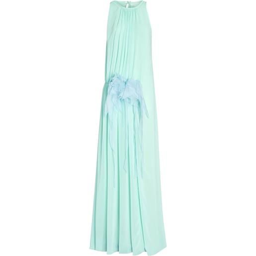 Genny abito lungo a fiori - verde