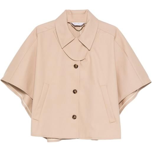 Max Mara mantella con bottoni - toni neutri
