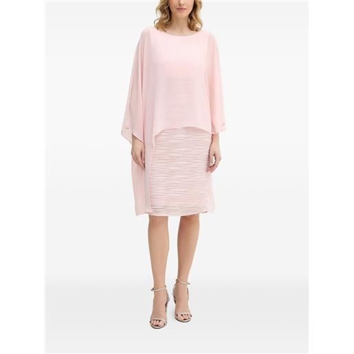 Joseph Ribkoff abito midi con strass - rosa