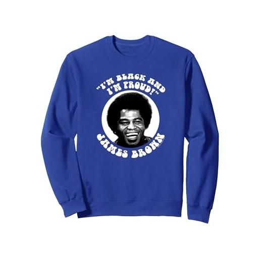 James Brown sono nero e sono orgoglioso felpa, unisex per adulti, nero, l
