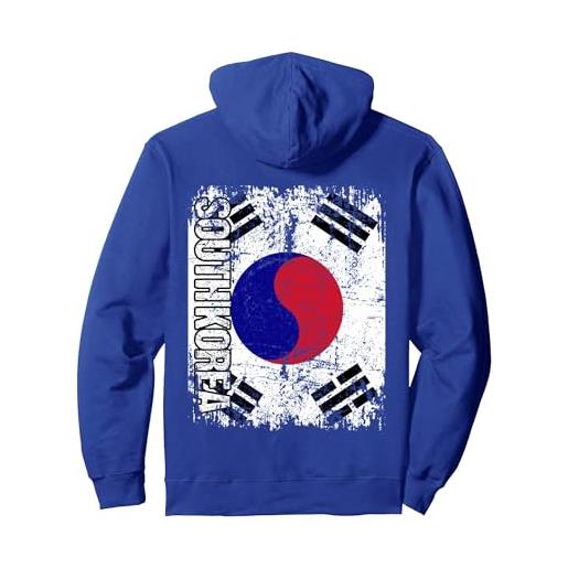 South Korea Family Shop corea del sud bandiera uomini donne bambini corea felpa con cappuccio, unisex per adulti, verde foresta, l