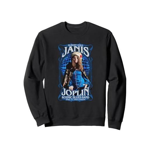 Janis Joplin albert hall 1969 baron wolman foto felpa, unisex per adulti, navy, m
