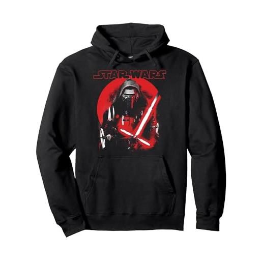 Star Wars kylo ren sunset poster felpa con cappuccio, unisex per adulti, navy, xxl