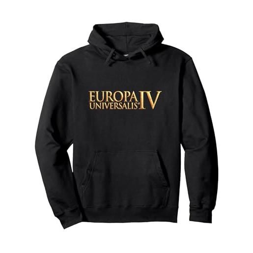 Paradox Interactive europa universalis iv logo strategy game felpa con cappuccio, unisex per adulti, grigio scuro, xxl