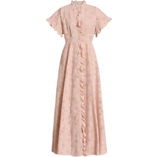 Alberta Ferretti abito con ruches - rosa