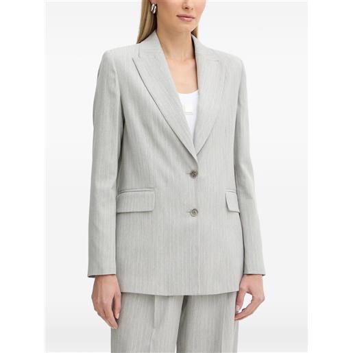 FRACOMINA blazer monopetto gessato - grigio
