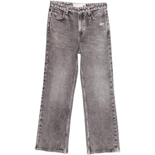 rag & bone jeans raven con effetto vissuto - grigio