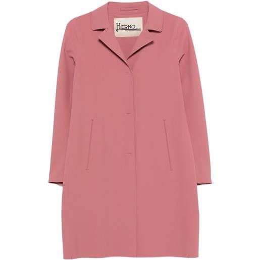 Herno cappotto con revers classici - rosa