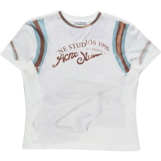 Acne Studios t-shirt con logo - bianco