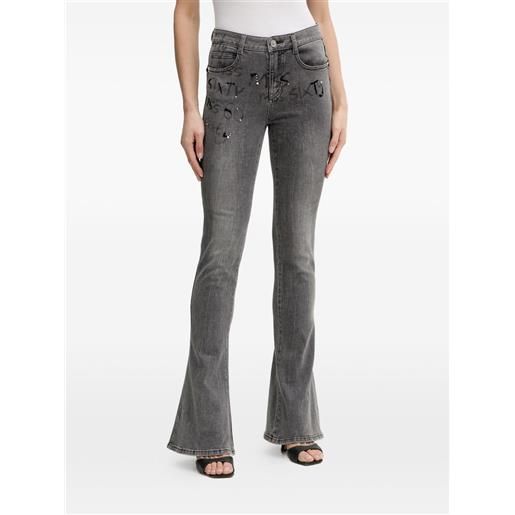 Miss Sixty jeans svasati con decorazione - grigio
