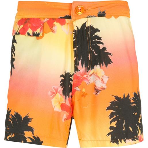 Amir Slama shorts ilha de hibiscus - multicolore