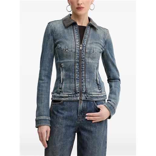 Miss Sixty giacca denim con zip - blu