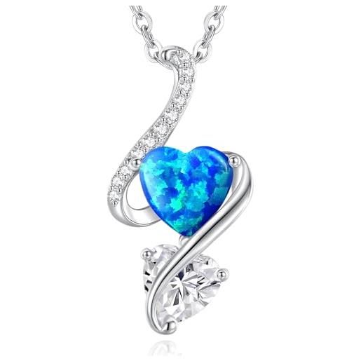 Elli Collana Donna In Argento 925 Con Ciondolo Croce Cuore Infinito E Cristalli - Regalo In Confezione Velluto