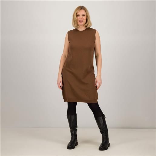 Enjoy Tricot abito smanicato linea balloon in misto cotone