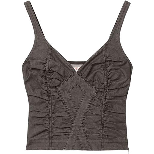 Miss Sixty canotta con ruches - nero