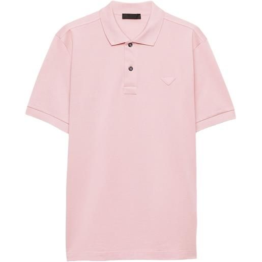 Prada polo in piqué - rosa