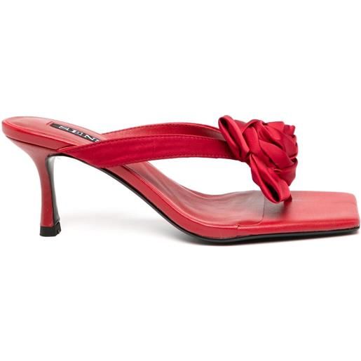 Senso mules electra con tacco 70mm - rosso
