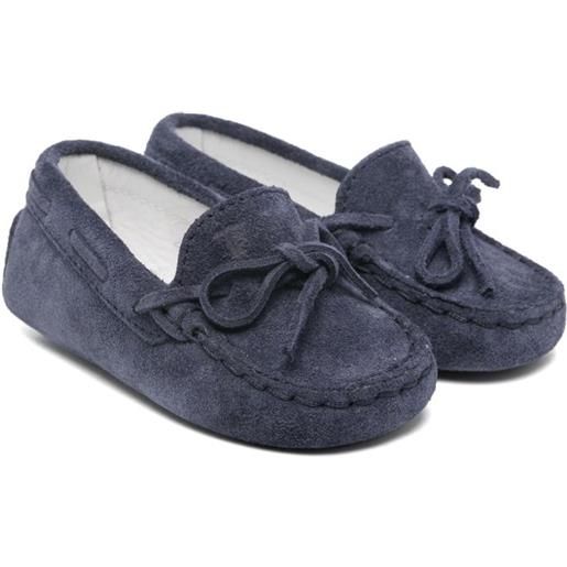 Tod's Kids mocassini in suede - blu