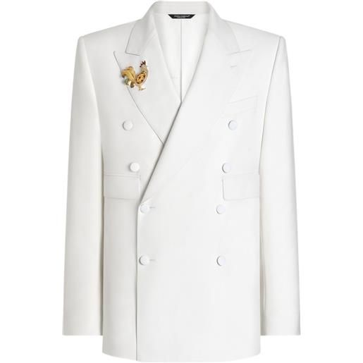 Dolce & Gabbana giacca doppiopetto - bianco