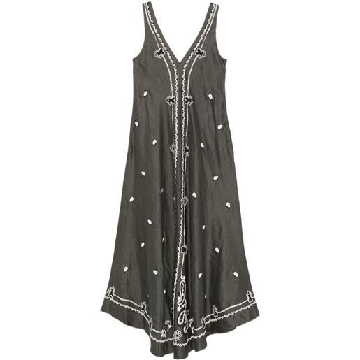 P.A.R.O.S.H. abito lungo con scollo a v - verde