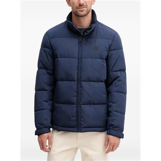 Trussardi piumino con logo - blu