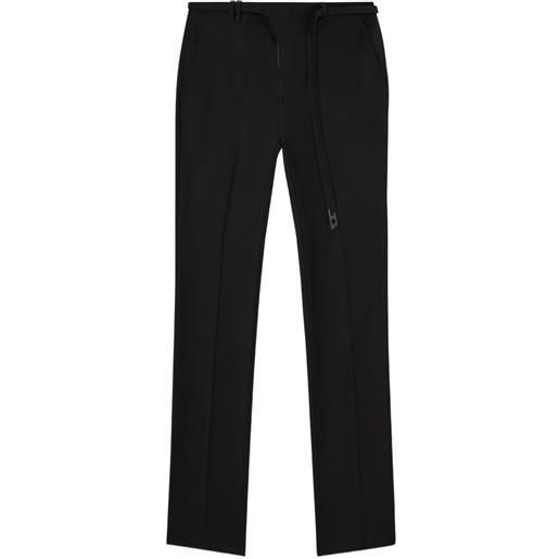 Diesel pantaloni con logo - nero