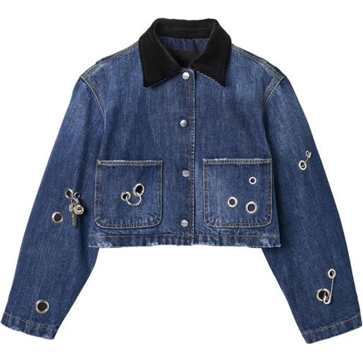 Marc Jacobs giacca con occhielli - blu