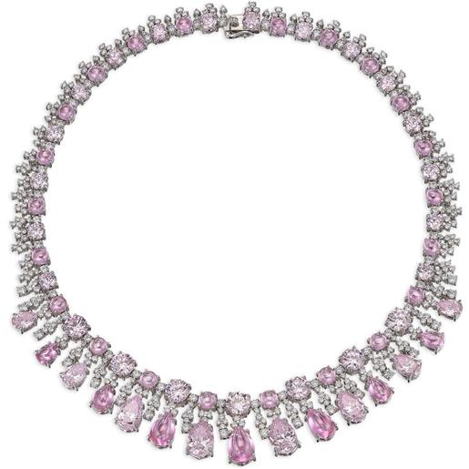 Collana corta con Granato e Argento 925 - Collane Granato - Gioielli