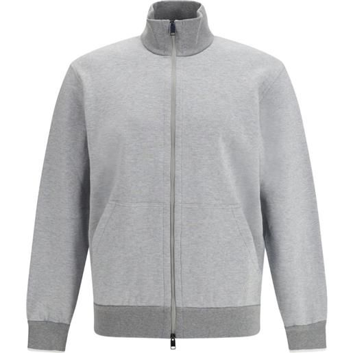 Brioni felpa con zip - grigio